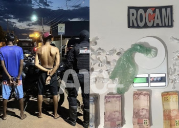Suspeitos de tráfico de drogas tentam fugir e esconder drogas em matagal, mas são presos pela PM no Piauí