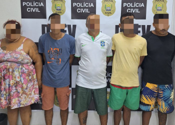 Após buscas na zona Sul de Teresina, Polícia Civil prende cinco suspeitos de vários crimes
