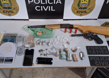 Homem é preso por tráfico de drogas e posse ilegal de armas de fogo no Piauí