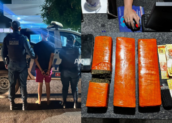 Homem cai de moto durante fuga da PM e é preso com tabletes de maconha em mochila em Piripiri
