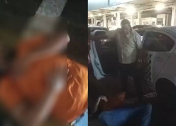 Motorista de aplicativo é esfaqueado após discussão com taxista no aeroporto de Teresina; VÍDEO!