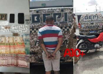 Adolescente é apreendido com drogas, arma e dinheiro na zona Sul de Teresina