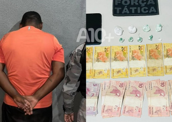 Homem é preso por tráfico de drogas após tentar fugir de abordagem da polícia em Picos, Piauí