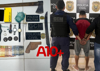 Polícia prende suspeito de matar outro com vários tiros em bar no interior do Piauí