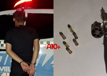 Homem embriagado é preso com revólver após proferir ameaças de morte em clube de festa no Piauí; desacatou policiais