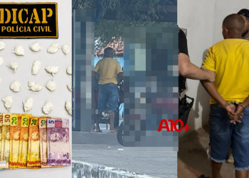 Homem que vendia droga por delivery não tinha habilitação e escondia entorpecentes em panela de pressão em Timon, diz delegado