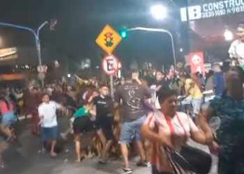 Desfile escolar termina em correria, confusão e agressão na zona Sudeste de Teresina; VÍDEO!