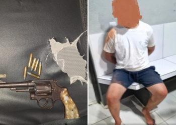 Após denúncia de som alto, homem é abordado e preso com arma de fogo no interior do Piauí