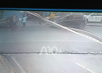 Policial militar à paisana reage a assalto, troca tiros e coloca bandidos para correr em Teresina; VÍDEO!