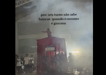 Alunos recriam performance da cantora Lady Gaga durante gincana escolar no Piauí; VÍDEO!