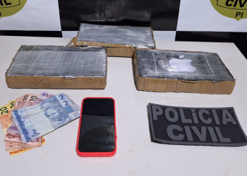Casal é preso após receber 2,5kg de pasta base de cocaína no Piauí; entorpecentes avaliados em mais de R$ 300 mil