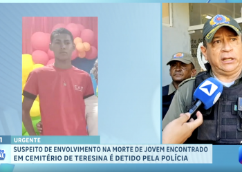 Suspeito de envolvimento na morte de jovem dentro de cemitério é preso pela polícia em Teresina