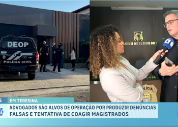 Delegado dá detalhes sobre operação que investiga advogados por produzir denúncias falsas para coagir magistrados no Piauí; VÍDEO!