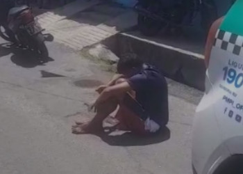 Homem rouba celular de criança, leva tiro durante fuga e acaba preso em Teresina