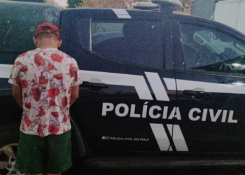 Homem é preso pela polícia acusado de tráfico de drogas no interior do Piauí
