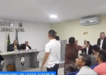 “Pois mostra, p*rra!”: Confusão entre dois vereadores tumultua a sessão na Câmara Municipal de Lagoa Alegre; VÍDEO!