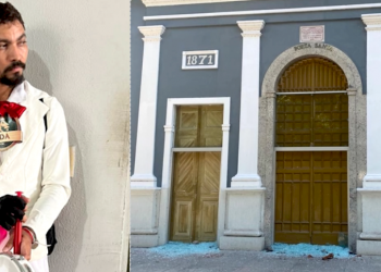 Homem é preso suspeito de depredar a Catedral de Nossa Senhora das Dores, no Centro de Teresina