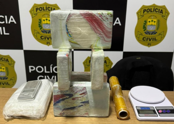 PM apreende cinco tabletes de cocaína e material usado para o tráfico durante operação no Piauí