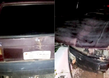 Motorista sofre ferimentos após boi atravessar pista e provocar acidente no interior do Piauí