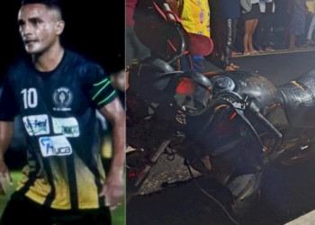 Jogador de futebol amador colide contra cavalo na pista e morre em grave acidente no interior do Piauí