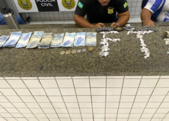 Homem é preso com grande quantidade de drogas no litoral do Piauí; comparsa conseguiu fugir