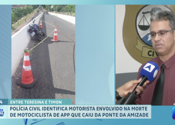 Polícia Civil identifica motorista envolvido na morte de motociclista de app que caiu da Ponte da Amizade