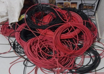Homem é preso com mais de 50 kg de fios roubados no interior do Piauí