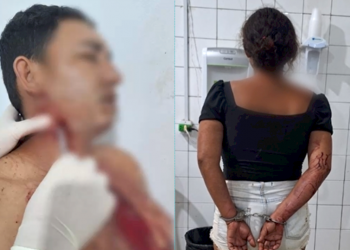 No Piauí, mulher é detida suspeita de esfaquear companheiro no pescoço; vítima não quis prestar queixa