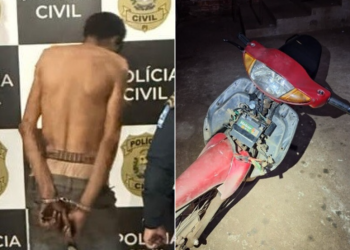 Suspeito de invadir casa da ex-companheira, agredi-la e quebrar motocicleta é preso pela polícia no Piauí