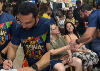 Prefeito Francisco Emanuel assina ordem de serviço para reforma da Quadra e da Praça do Ipase durante a 38ª edição do Arraiá do bairro