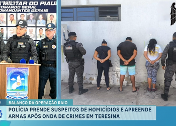Polícia divulga balanço da Operação Raio com 13 detidos e apreensão de armas, drogas e veículos em Teresina