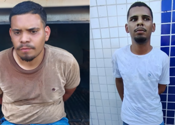 Dupla de assaltantes é presa após roubar celular e vítima procurar quartel da PM em Timon; quase 10 aparelhos foram apreendidos