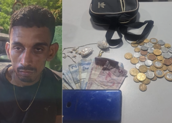 Homem é preso pela polícia com cerca de 80 invólucros de crack no Centro de Teresina; suspeito já possui passagens