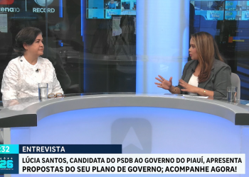 À TV Antena 10, Lúcia Santos defende mudanças na forma de gerenciamento dos hospitais públicos e redução do ICMS; VÍDEO!