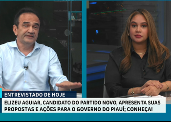 À TV Antena 10, Elizeu Aguiar (Novo) defende ações de prevenção à criminalidade e criação de avenida no litoral para impulsionar turismo