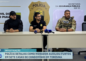 Delegados detalham como morador auxiliou furtos em condomínio de Teresina; buscou criminosos na rodoviária e colocou plano em ação