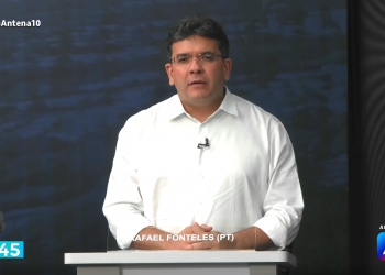 Rafael Fonteles (PT) encerra debate da TV Antena 10 destacando ações do governo e pede voto ao eleitor