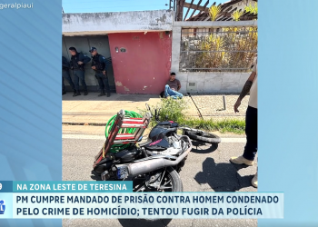 Condenado por homicídio tenta fugir de cerco policial, mas acaba preso após perseguição em Teresina
