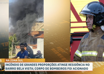 Incêndio de grandes proporções atinge oficina de geladeiras e freezers na zona Sul de Teresina
