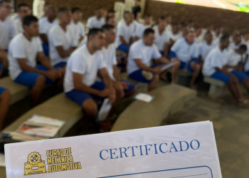 Sejus entrega mais de 150 certificados de cursos profissionalizantes a reeducandos da Colônia Agrícola Major César Oliveira