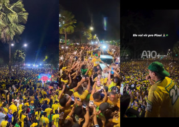 Bloquinho 22 reúne apoiadores de Flávio em Teresina; Nikolas pede que Jair Bolsonaro volte ao Piauí quando for solto