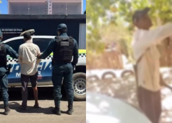 Homem é preso por suspeita de ameaçar mulher com facão em São Raimundo Nonato, Piauí