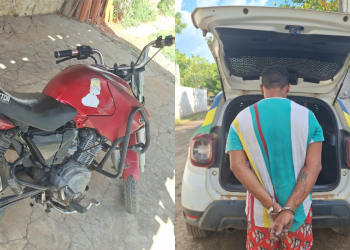 Homem embriagado é preso ao conduzir motocicleta roubada no interior do Piauí