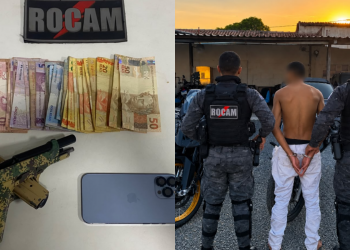 Após perseguição policial, homem com tornozeleira eletrônica é preso em Teresina com arma de fogo furtada em São Paulo
