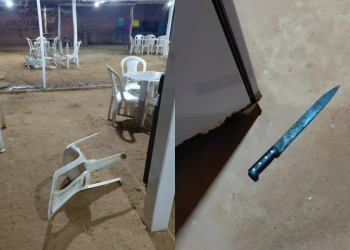 Confusão por pagamento de conta termina com homem ferido no rosto por golpe de facão no Piauí