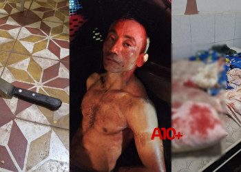 Homem é preso pela PM após tentar matar companheira a golpes de faca no interior do Piauí