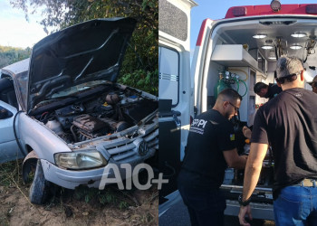 Grave acidente com carro deixa duas pessoas feridas na BR-135 no Piauí