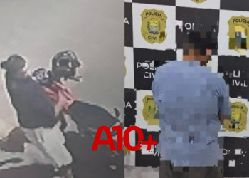 Sob efeito de drogas e chorando, homem é preso por suspeita de assalto a estabelecimento comercial no Piauí