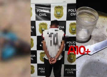Suspeito de matar homem a facadas é preso pela polícia no Piauí; alegou que vítima teria arrombado casa para furtar