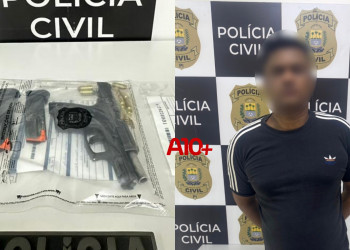 Suspeito de integrar facção com extensa ficha criminal é preso com arma de uso restrito na zona Sul de Teresina